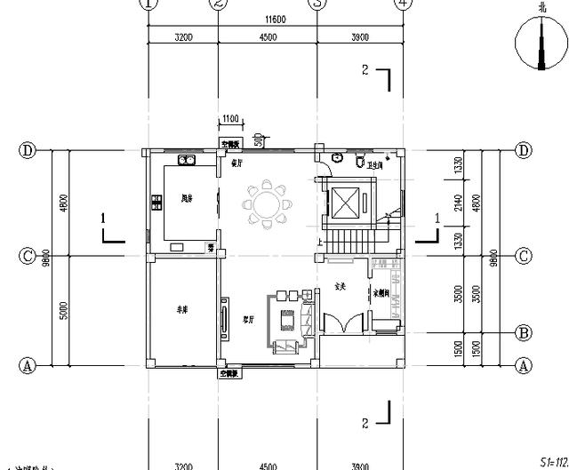四層農(nóng)村別墅設(shè)計圖帶車庫陽臺書房衣帽間