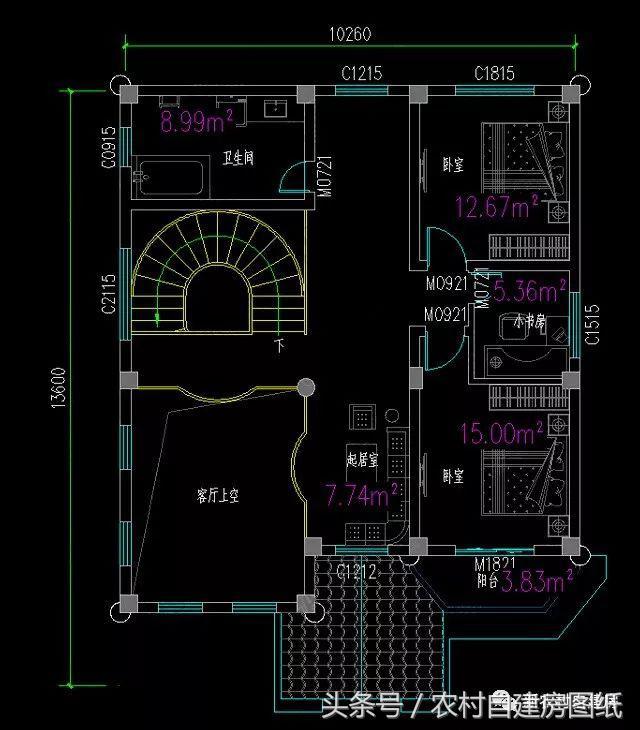 10X13.6米二層歐式風(fēng)格別墅圖，小面積也能建的這么氣派，堪比百萬豪宅
