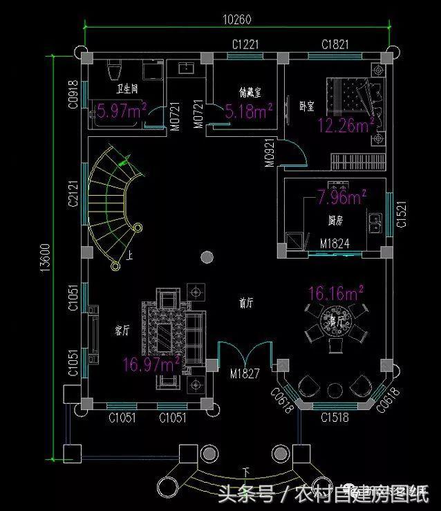 10X13.6米二層歐式風(fēng)格別墅圖，小面積也能建的這么氣派，堪比百萬豪宅