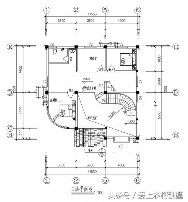 120平新農(nóng)村框架結(jié)構(gòu)別墅圖，三層半+挑空客廳+大露臺(tái)，超氣派超流行的一款別墅