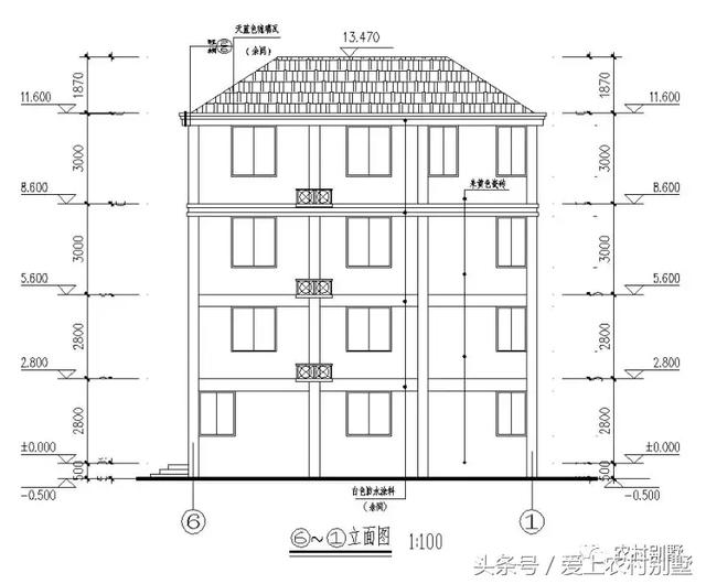 120平新農(nóng)村框架結(jié)構(gòu)別墅圖，三層半+挑空客廳+大露臺(tái)，超氣派超流行的一款別墅