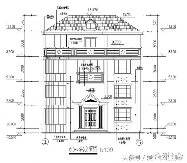 120平新農(nóng)村框架結(jié)構(gòu)別墅圖，三層半+挑空客廳+大露臺(tái)，超氣派超流行的一款別墅
