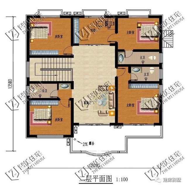 兩棟漂亮實(shí)用的二層別墅圖，無論建哪一棟別墅，都會(huì)令人羨慕不已