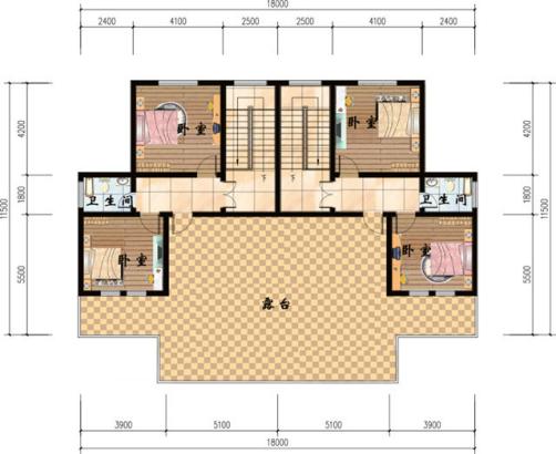 4款農(nóng)村雙拼別墅圖，不同風格簡單實用造價低，兄弟一起建房的最佳選擇
