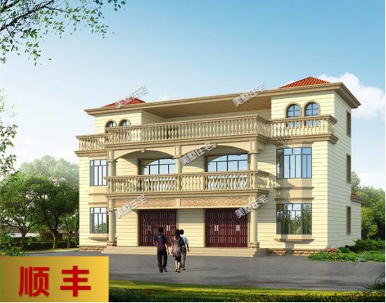 4款農(nóng)村雙拼別墅圖，不同風格簡單實用造價低，兄弟一起建房的最佳選擇