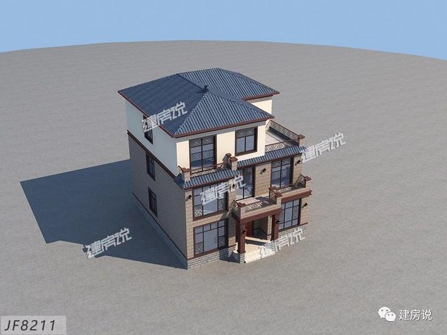 3棟130平的新中式別墅設(shè)計圖，外觀典雅大氣真心漂亮，農(nóng)村自建房的新潮流