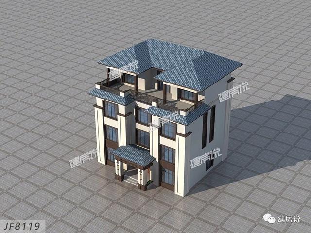 3棟130平的新中式別墅設(shè)計圖，外觀典雅大氣真心漂亮，農(nóng)村自建房的新潮流