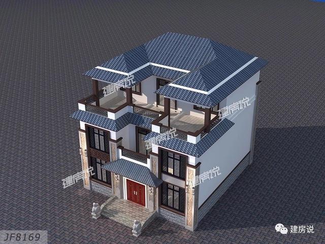 3棟130平的新中式別墅設(shè)計圖，外觀典雅大氣真心漂亮，農(nóng)村自建房的新潮流