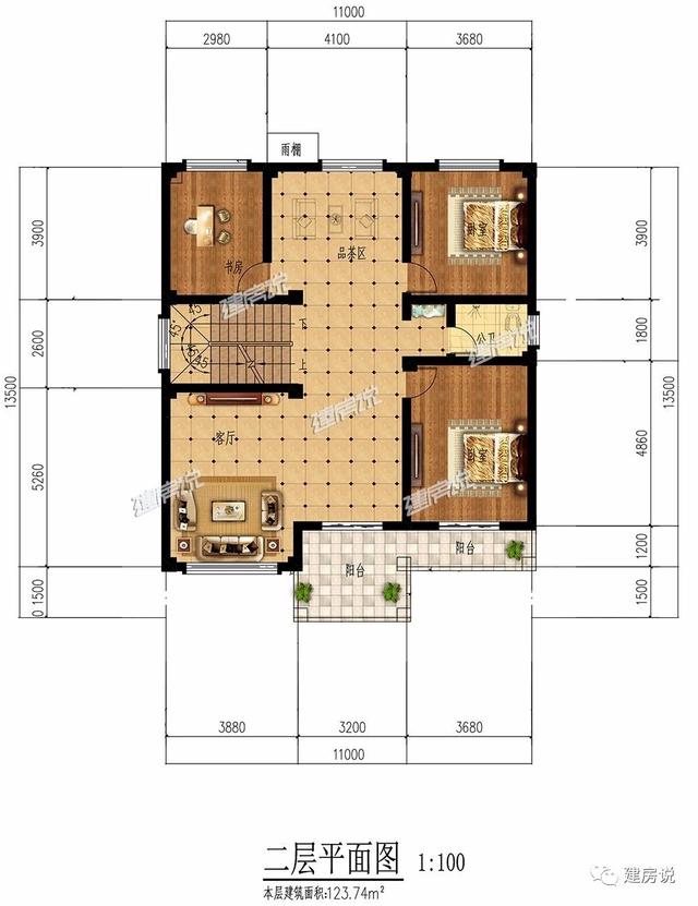 3棟130平的新中式別墅設(shè)計圖，外觀典雅大氣真心漂亮，農(nóng)村自建房的新潮流