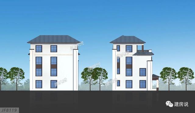 3棟130平的新中式別墅設(shè)計圖，外觀典雅大氣真心漂亮，農(nóng)村自建房的新潮流