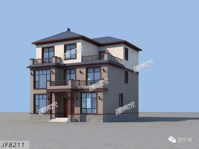 3棟130平的新中式別墅設(shè)計圖，外觀典雅大氣真心漂亮，農(nóng)村自建房的新潮流