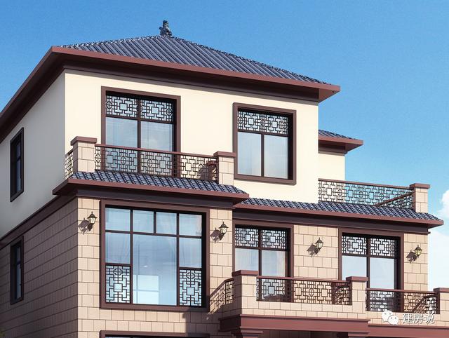 3棟130平的新中式別墅設(shè)計圖，外觀典雅大氣真心漂亮，農(nóng)村自建房的新潮流