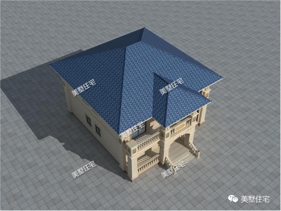 12X14米二層農(nóng)村別墅圖，5室2廳，經(jīng)典的歐式風格沉穩(wěn)又大氣