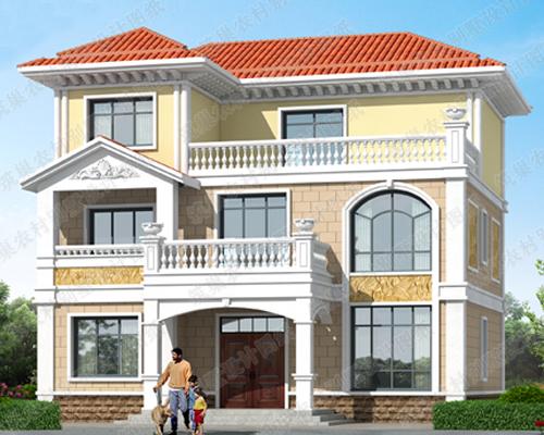 三層簡歐式12×10.8米35萬2廳7臥帶娛樂室磚混結(jié)構(gòu)獨(dú)棟別墅施工圖