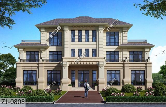 23x14米農村雙拼別墅圖，內部配套房間齊全，奢華生活體驗