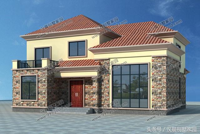 一棟漂亮實用的二層別墅圖，25萬建成，經(jīng)典布局永不過時