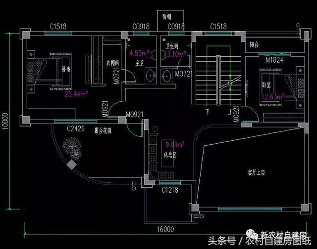 4款豪華農(nóng)村自建別墅圖，款款帶堂屋，配以園林庭院，假山水景，這樣的豪宅城里人有再多的錢(qián)也買(mǎi)不起。