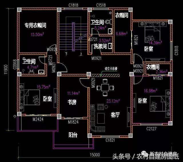 4款豪華農(nóng)村自建別墅圖，款款帶堂屋，配以園林庭院，假山水景，這樣的豪宅城里人有再多的錢(qián)也買(mǎi)不起。