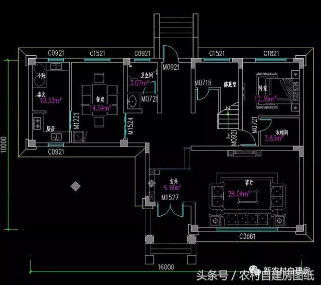 4款豪華農(nóng)村自建別墅圖，款款帶堂屋，配以園林庭院，假山水景，這樣的豪宅城里人有再多的錢(qián)也買(mǎi)不起。