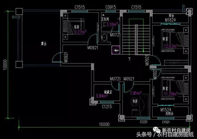 4款豪華農(nóng)村自建別墅圖，款款帶堂屋，配以園林庭院，假山水景，這樣的豪宅城里人有再多的錢(qián)也買(mǎi)不起。