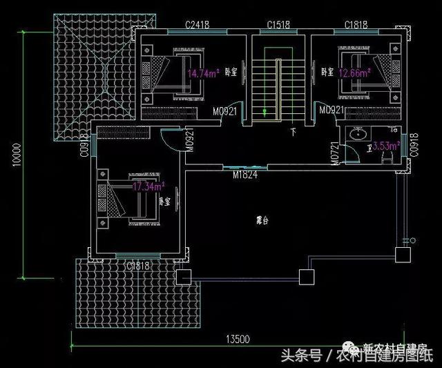 4款豪華農(nóng)村自建別墅圖，款款帶堂屋，配以園林庭院，假山水景，這樣的豪宅城里人有再多的錢(qián)也買(mǎi)不起。