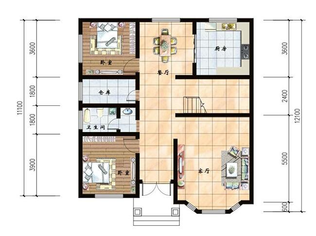 15萬建農(nóng)村最好的二層樓房圖，經(jīng)濟實用，鄉(xiāng)親看了都羨慕！