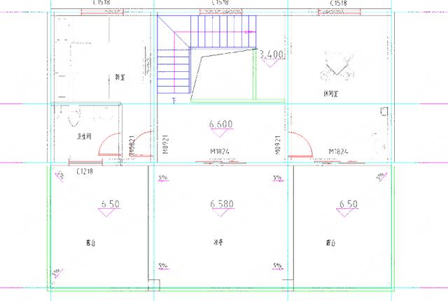 35萬三層平頂2廳7臥帶挑空餐廳+涼亭獨棟自建房設(shè)計圖紙，比較符合農(nóng)村建房審美