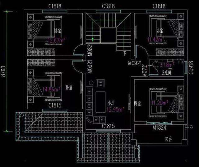開間進(jìn)深9米，占地100平米的兩款二層農(nóng)村自建房設(shè)計(jì)圖，非常實(shí)用的戶型