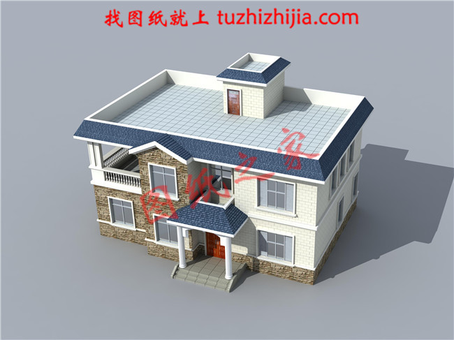 農村4間2層樓房設計圖，戶型方正，四平八穩(wěn)的二層農村別墅