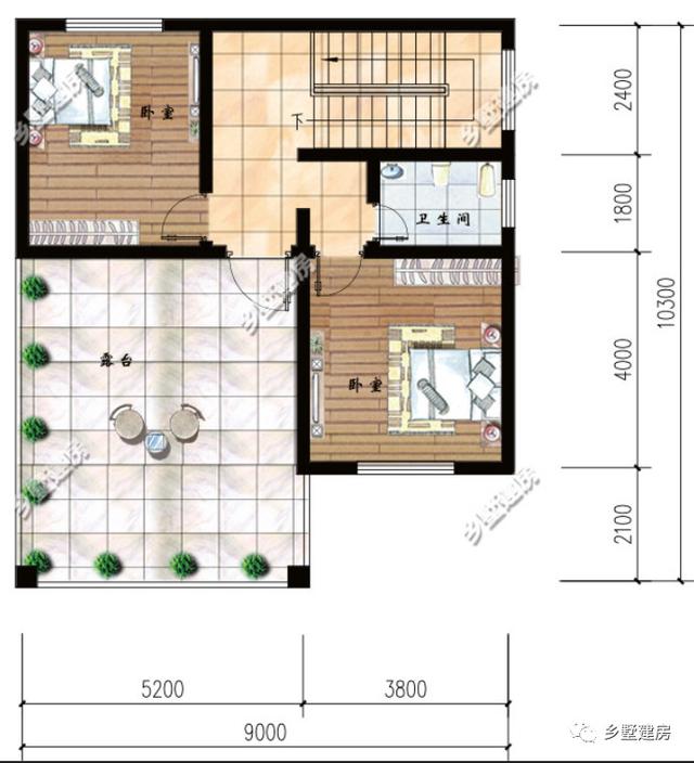 18萬三層農(nóng)村新別墅圖，五室兩廳還有一個(gè)大露臺，真是太劃算了