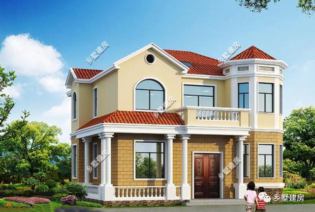 18萬三層農(nóng)村新別墅圖，五室兩廳還有一個(gè)大露臺，真是太劃算了