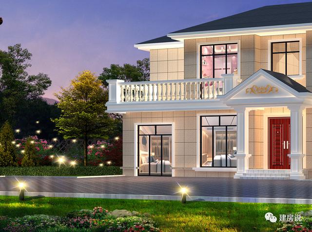 3套二層歐式別墅圖，現(xiàn)代亮麗的外觀，第1套26萬(wàn)建，可以說(shuō)非常便宜了