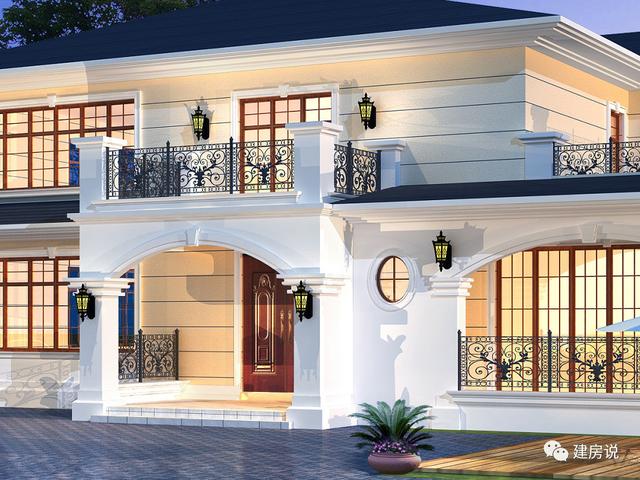 3套二層歐式別墅圖，現(xiàn)代亮麗的外觀，第1套26萬(wàn)建，可以說(shuō)非常便宜了