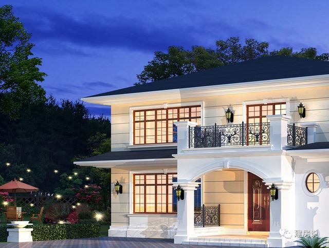 3套二層歐式別墅圖，現(xiàn)代亮麗的外觀，第1套26萬(wàn)建，可以說(shuō)非常便宜了