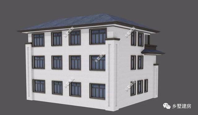 新款階梯式外觀三層四合院別墅圖，快來看看，內(nèi)外兼修！