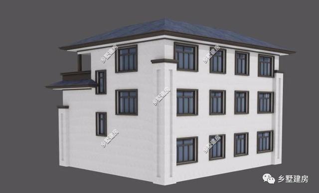 新款階梯式外觀三層四合院別墅圖，快來看看，內(nèi)外兼修！