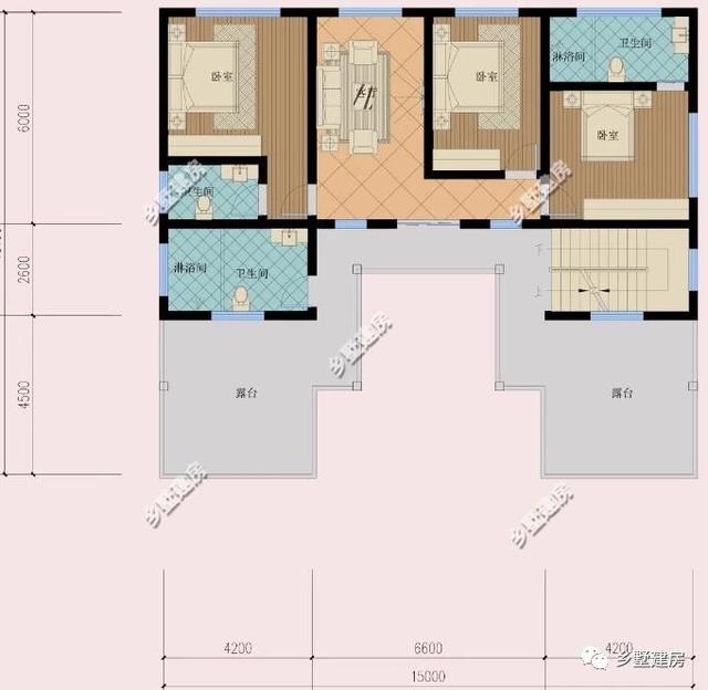新款階梯式外觀三層四合院別墅圖，快來看看，內(nèi)外兼修！