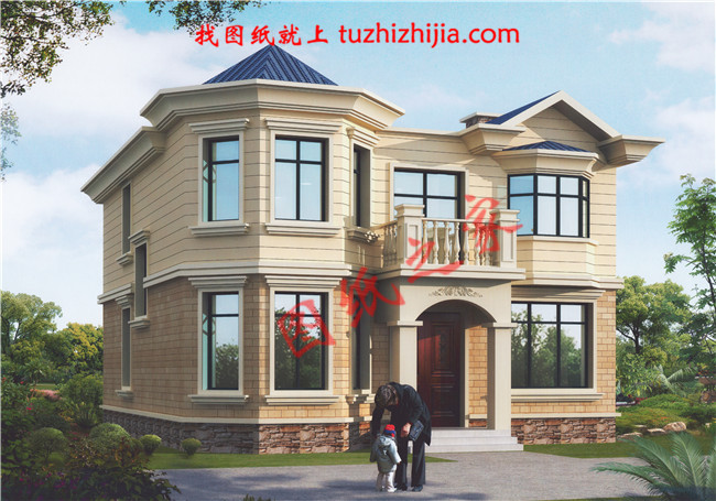 農(nóng)村最好看18萬左右兩層小樓圖，外觀、造型簡潔大方