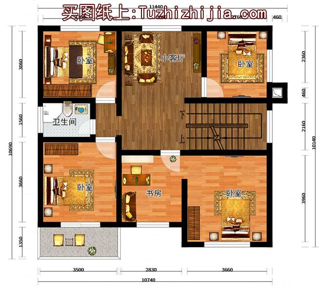 小戶型二層小樓圖，小面積蘊(yùn)藏大功能，時(shí)尚、簡約