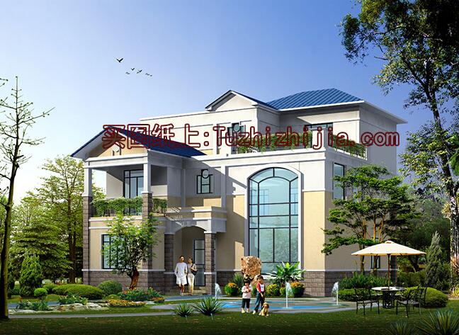 精選5套農(nóng)村三層樓房新款圖片，第4套30萬，第3套最美？