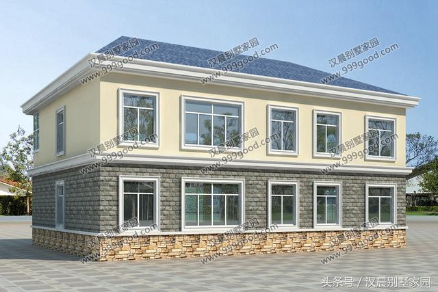 這棟14.4X11.4米兩層別墅設計圖超適合在北方建筑，北方的朋友看過來！