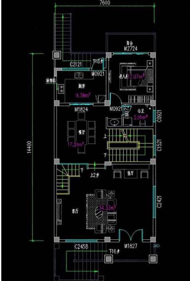 不怕宅基地小，推薦三款開(kāi)間只有7米的農(nóng)村自建房設(shè)計(jì)圖，經(jīng)濟(jì)實(shí)用，還帶車(chē)庫(kù)