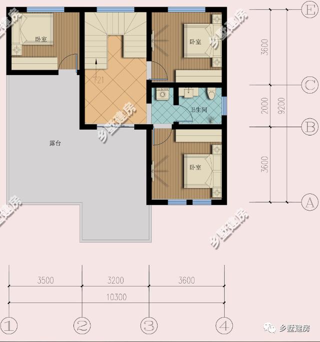27萬(wàn)就能建的10X9米農(nóng)村三層別墅設(shè)計(jì)圖，8室2廳還帶露臺(tái)