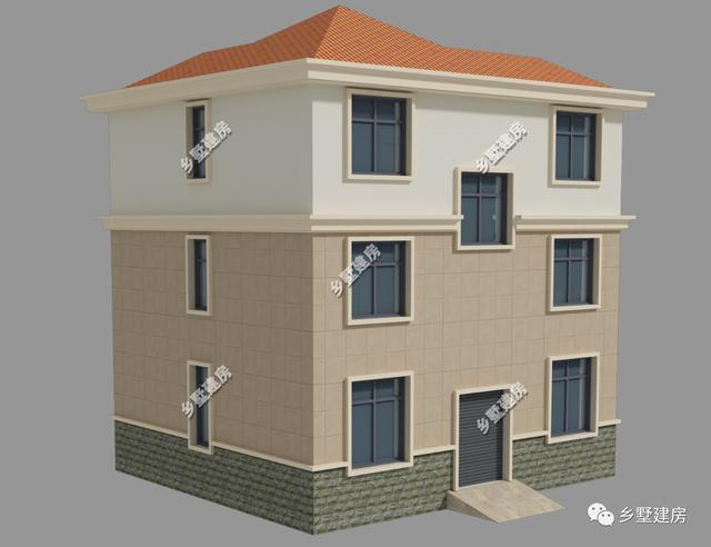 27萬(wàn)就能建的10X9米農(nóng)村三層別墅設(shè)計(jì)圖，8室2廳還帶露臺(tái)
