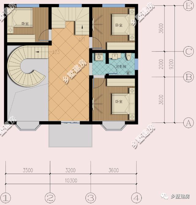 27萬(wàn)就能建的10X9米農(nóng)村三層別墅設(shè)計(jì)圖，8室2廳還帶露臺(tái)