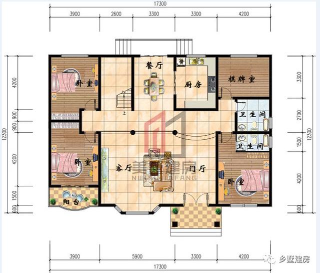 三款造型時尚亮麗的農(nóng)村別墅設計圖，超大客廳還有堂屋，造價不到30萬