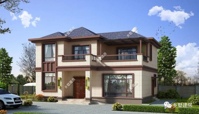 三款造型時尚亮麗的農(nóng)村別墅設計圖，超大客廳還有堂屋，造價不到30萬