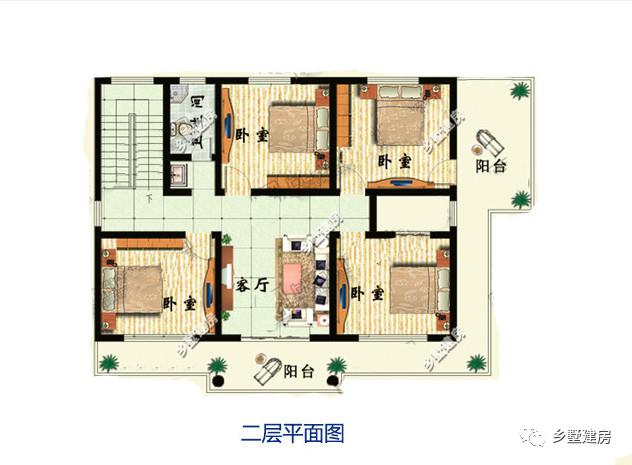 三款造型時尚亮麗的農(nóng)村別墅設計圖，超大客廳還有堂屋，造價不到30萬