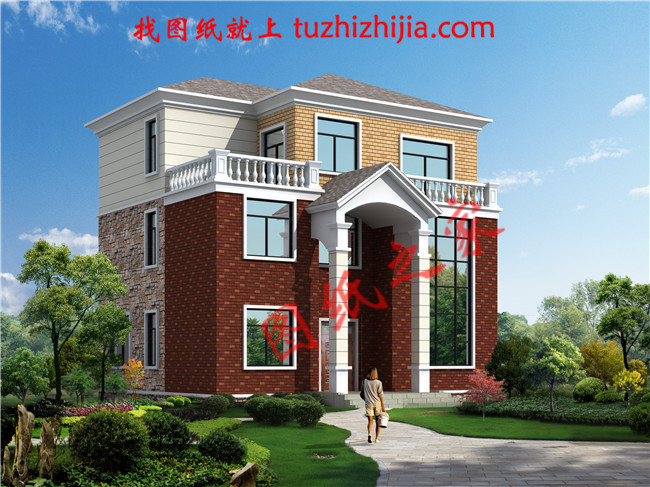 12x10米農(nóng)村建房圖紙，客廳中空，讓你后半輩子在稱贊聲中度過