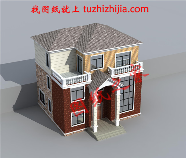 12x10米農(nóng)村建房圖紙，客廳中空，讓你后半輩子在稱贊聲中度過